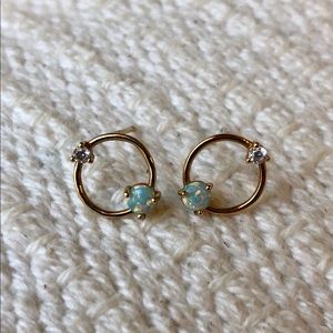 Opal earrings